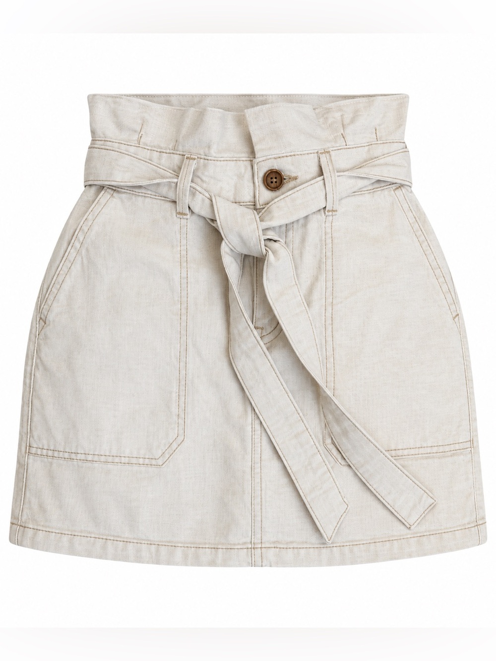 Free People Light Wash Denim High Waist Skirt size 2